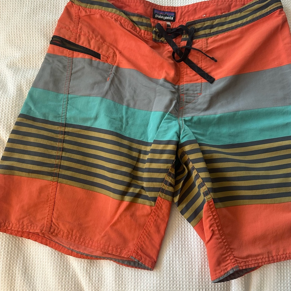 Patagonia Multicolor Striped Board Shorts